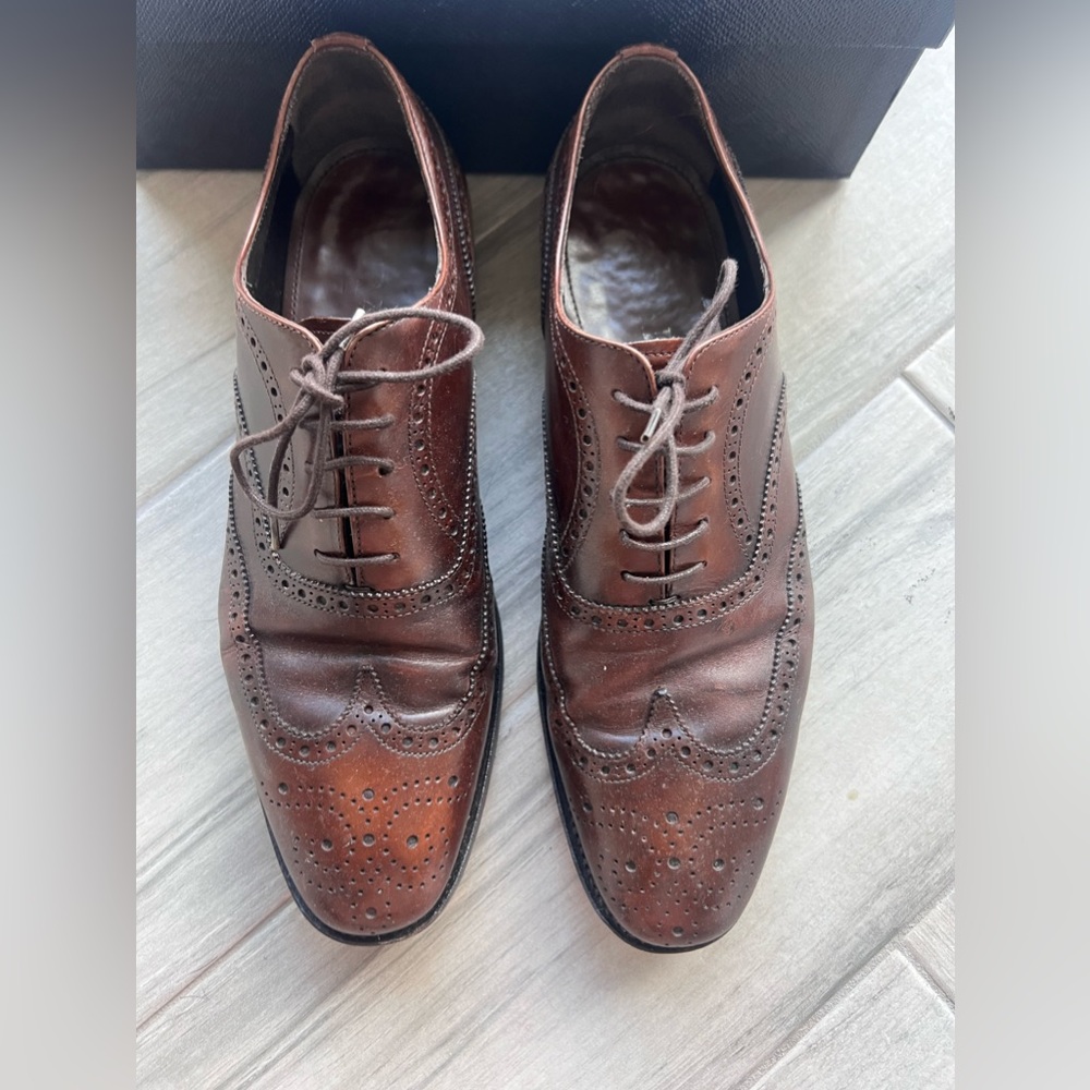 Prada wing tip men shoes